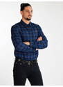 Timberland Camicia Da Uomo Regular Fit a Quadri Classiche Blu Taglia Xl