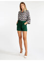 Solada Short Donna Con Fiocco Shorts Verde Taglia Unica