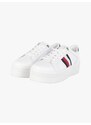 Tommy Hilfiger Sneakers Donna In Pelle Basse Bianco Taglia 41