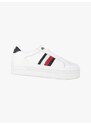 Tommy Hilfiger Sneakers Donna In Pelle Basse Bianco Taglia 41