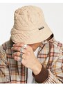Reclaimed Vintage - Cappello da pescatore unisex in nylon trapuntato color pietra-Neutro