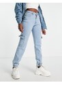 Urban Classics - Jeans cargo lavaggio chiaro-Blu