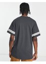 Nike - T-shirt grigio fumo scuro con stampa rétro
