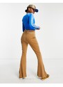 adidas Originals - adicolor 70s - Pantaloni a zampa marroni-Marrone