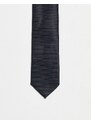 ASOS DESIGN - Cravatta sottile nera-Nero