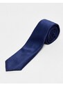 ASOS DESIGN - Cravatta sottile blu navy