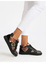 Gattinoni Sneakers In Pelle Donna Basse Nero Taglia 36