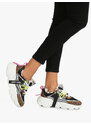 Shop Art Chunky Amy Sneakers Donna Con Pelo Basse Multicolore Taglia 36