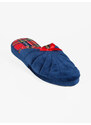 De Fonseca Pantofole Da Donna Stampa Scozzese Blu Taglia 36/37
