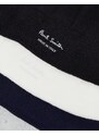 Paul Smith - Confezione da 3 paia di calze sportive nere e bianche-Multicolore