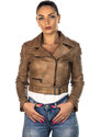 Leather Trend Chiodino - Chiodo Donna Cuoio in vera pelle