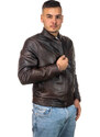 Leather Trend Vidal - Giacca Uomo Testa di Moro in vera pelle