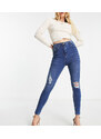 Parisian Tall - Jeans skinny strappati blu lavaggio medio