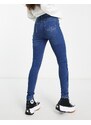 Parisian Petite - Jeans skinny strappati blu lavaggio medio