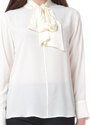 Camicia donna Seventy in seta con fiocco