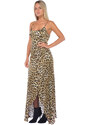 abito lungo donna Aniye By in raso a fantasia