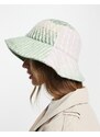 Vero Moda - Cappello da pescatore in tonalità pastello a quadri-Multicolore
