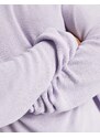 ASOS DESIGN - Dolcevita leggero oversize color lavanda a coste-Viola