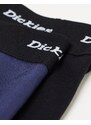 Dickies - Confezione da 2 boxer aderenti blu navy/neri