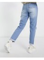 Parisian Tall - Mom jeans con strappi blu chiaro