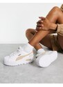 Puma - Mayze - Sneakers bianche e avena con zeppe-Bianco