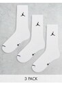 Jordan - Confezione da 3 paia di calzini bianchi-Bianco