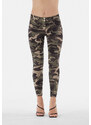 Freddy Pantaloni push up WR.UP 7/8 superskinny stampa camouflage
