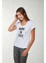LIU JO T-shirt con Scritta Glitter