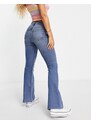 Miss Selfridge - Jeans a zampa lavaggio medio-Blu