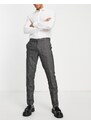 New Look - Pantaloni eleganti skinny grigi a quadri-Grigio