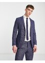 Jack & Jones Premium - Giacca da abito super slim in tweed blu-Blu navy