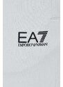 EA7 Emporio Armani pantaloni da jogging in cotone colore grigio