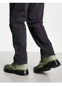 Dr Martens - Combs Tech II - Stivali tecnici kaki con 8 paia di occhielli-Verde