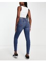 Miss Selfridge - Jeans skinny lavaggio medio-Blu