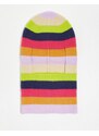 Reclaimed Vintage - Passamontagna unisex in maglia multicolore