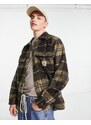 Carhartt WIP - Manning - Camicia giacca marrone a quadri-Nero