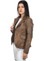 Leather Trend Classic 712 - Giacca Donna Cuoio in vera pelle