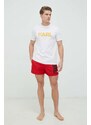 Karl Lagerfeld pantaloncini da bagno colore rosso