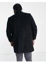 Another Influence Tall - Cappotto nero in misto lana