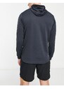 New Balance - Tenacity - Top da allenamento nero a maniche lunghe con zip corta e cappuccio