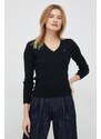 Polo Ralph Lauren maglione in cotone colore nero