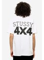 Stussy T-Shirt 4X4 in cotone bianco