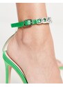 RAID - Revvy - Sandali con tacco verdi con fascetta sulla caviglia-Verde