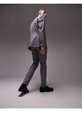 Topman - Pantaloni da abito skinny elasticizzati grigi-Grigio