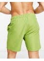 ASOS DESIGN - Pantaloncini da bagno lunghezza media, colore kaki-Verde