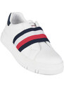 Tommy Hilfiger Elastic Stripes Low Cut Sneakers Slip On Donna Basse Bianco Taglia 40