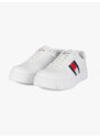 Tommy Hilfiger Flag Low Cut Lace Up Sneakers Basse Donna Bianco Taglia 36