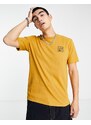 Hugo Red HUGO - Daiman - T-shirt giallo rame con logo sul petto