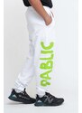 Pablic Pantalone Stampa Orso - Bianco White Uomo PE22 promo