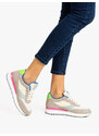 Solada Sneakers Multicolor Donna Con Platform Basse Grigio Taglia 38